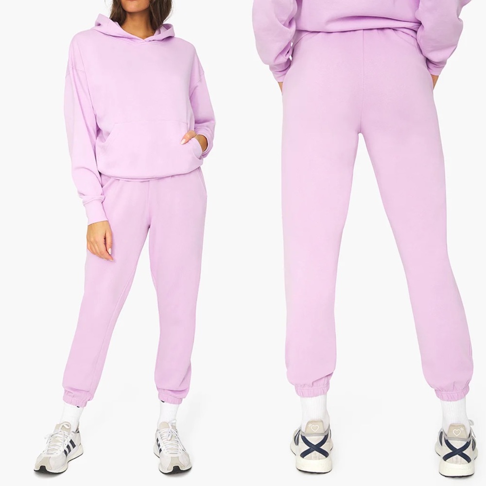 WeWoreWhat Danielle Bernstein Lilac Sweatpants